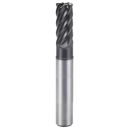 V7 Plus A 6 Flute Multi Helix Corner Radius Extended Neck End Mill